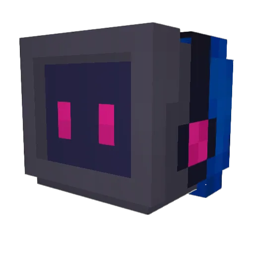 C_L_E_M_Z Minecraft avatar head, 3D render