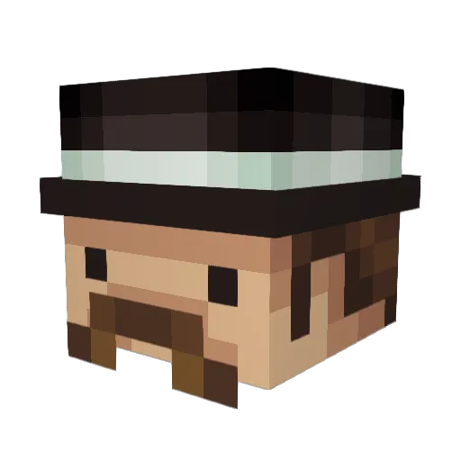 C_L_L_E Minecraft avatar head, 3D render