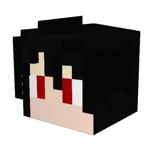 C_L_Z Minecraft avatar head, 3D render