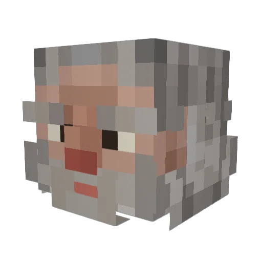C_MORIARTY Minecraft avatar head, 3D render