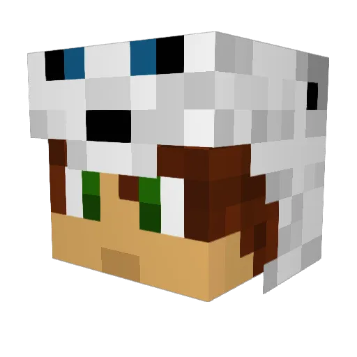 C_Man01 Minecraft avatar head, 3D render