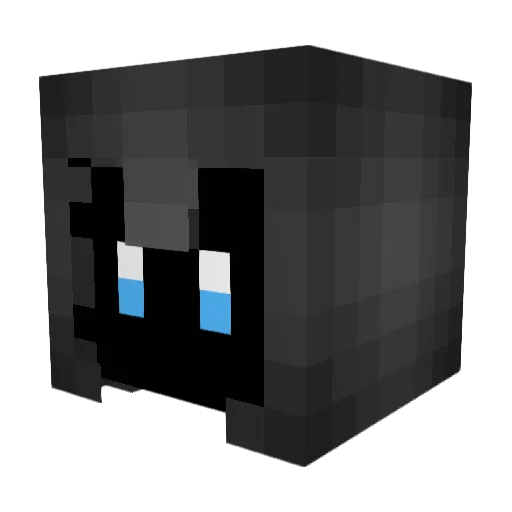 C_O_B_ Minecraft avatar head, 3D render