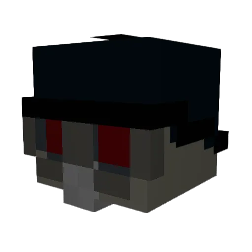 C_O_R_B_I_N Minecraft avatar head, 3D render