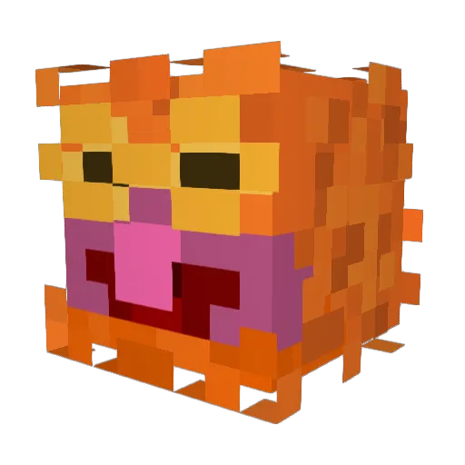 C_R_D Minecraft avatar head, 3D render