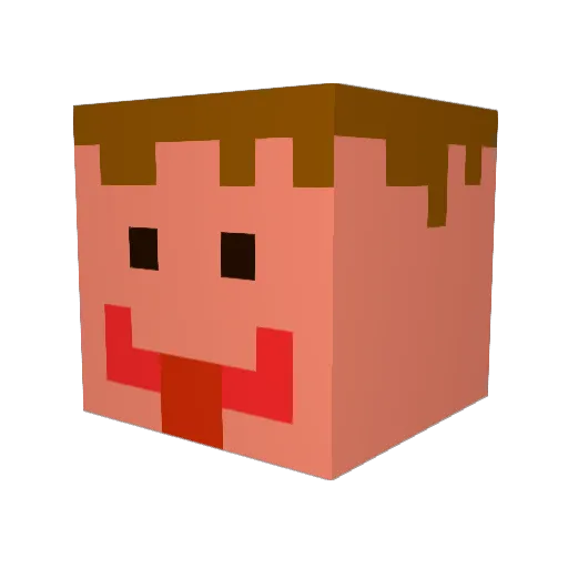 C_Rudds Minecraft avatar head, 3D render