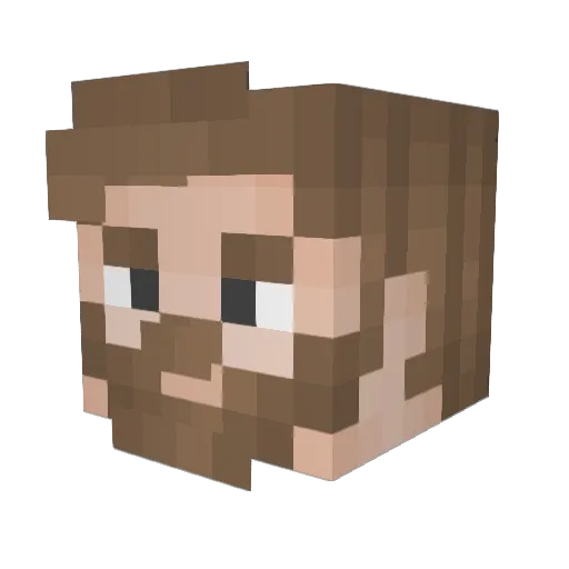 C_Supernova Minecraft avatar head, 3D render