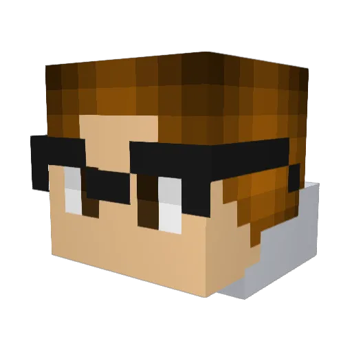C_Wog Minecraft avatar head, 3D render