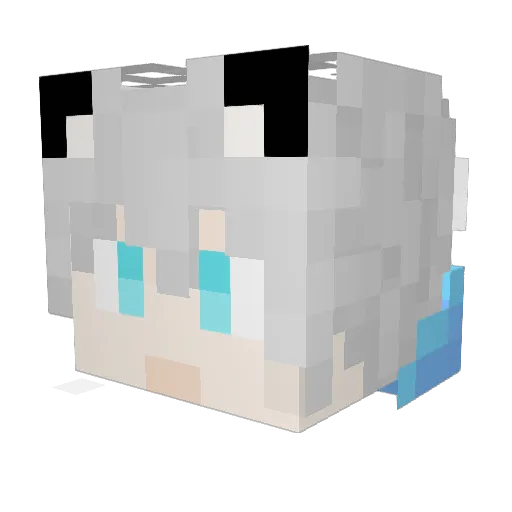 C_aRp Minecraft avatar head, 3D render