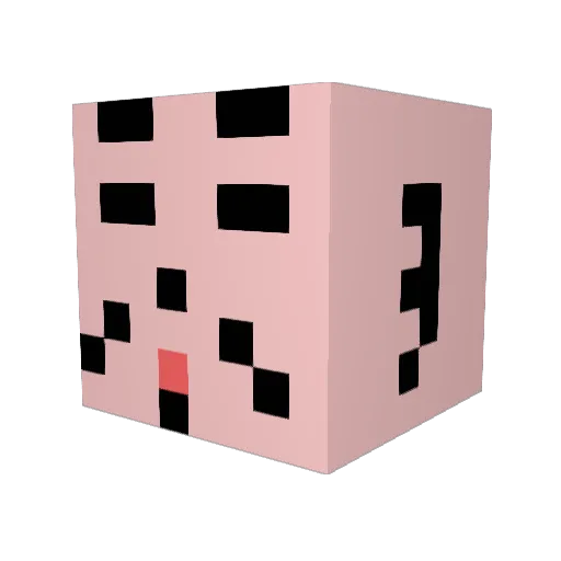 C_c_K_P Minecraft avatar head, 3D render