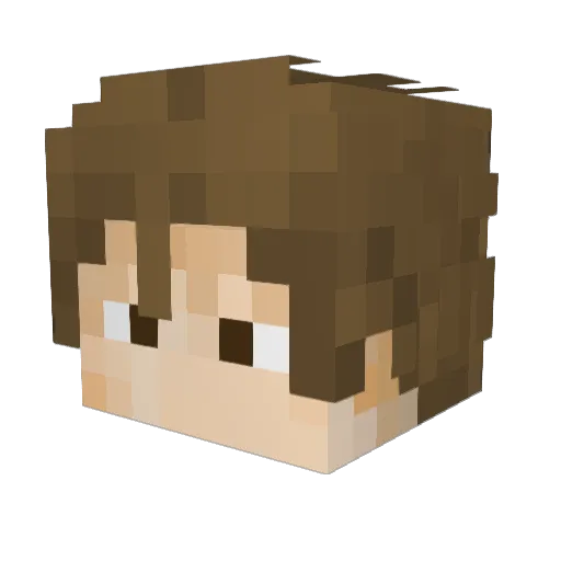 C_cc Minecraft avatar head, 3D render