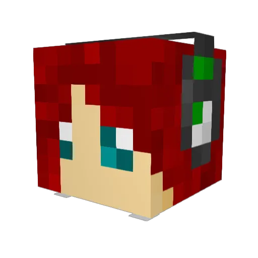 C_eli1999 Minecraft avatar head, 3D render