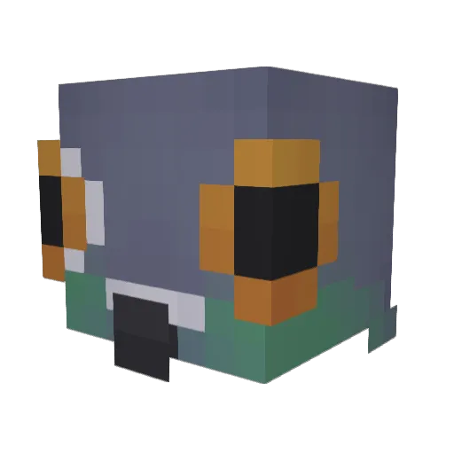 C_est_moi_ Minecraft avatar head, 3D render