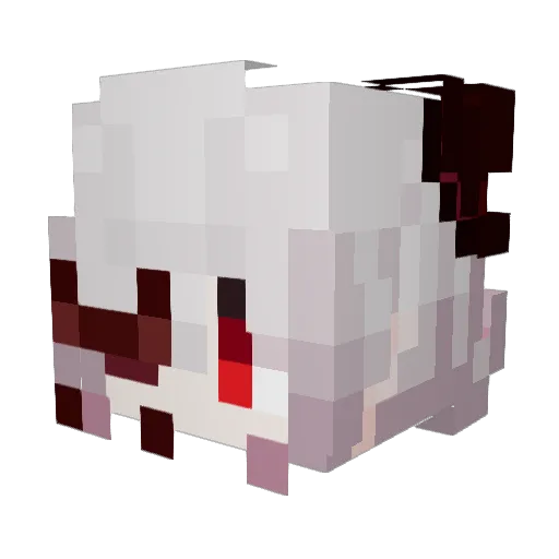 C_in_Sha_ya Minecraft avatar head, 3D render