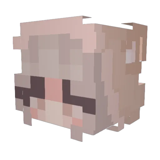 C_kun0427 Minecraft avatar head, 3D render