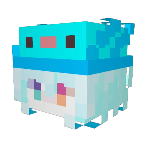 C_makabaka Minecraft avatar head, 3D render