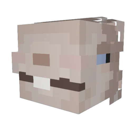 C_mcalleja4 Minecraft avatar head, 3D render