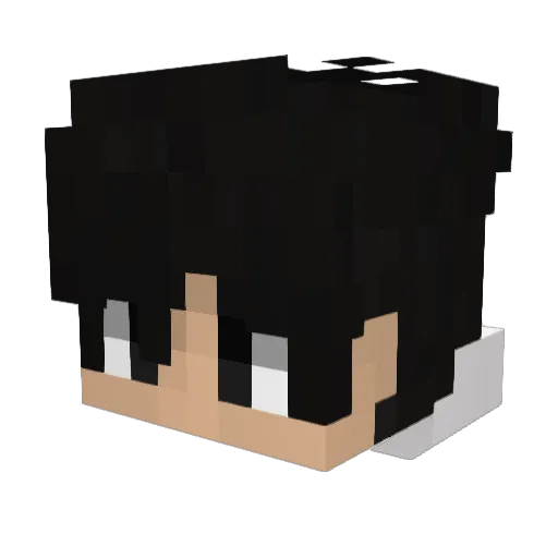 C_minseo Minecraft avatar head, 3D render