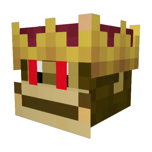 Ca2e0 Minecraft avatar head, 3D render