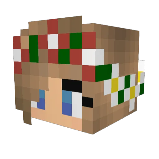 Ca602 Minecraft avatar head, 3D render