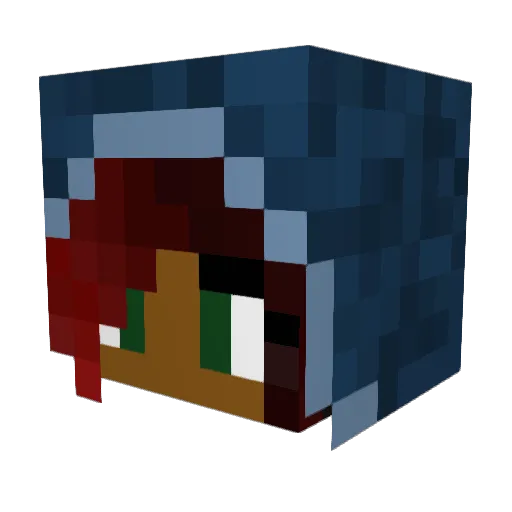 CaAnSunny Minecraft avatar head, 3D render