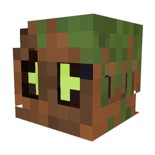 CaHa69 Minecraft avatar head, 3D render