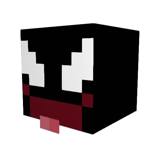 CaIcifox Minecraft avatar head, 3D render