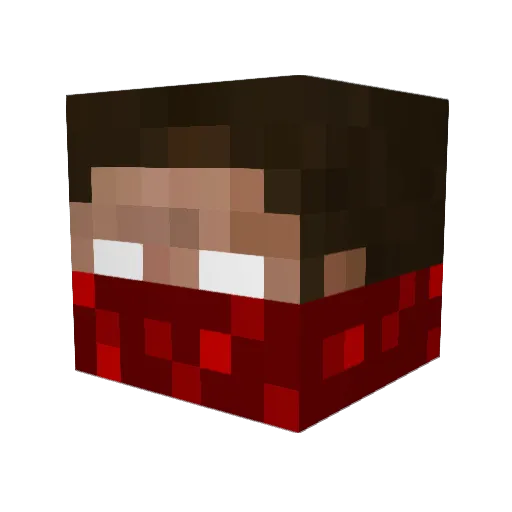 CaLLMeDocko Minecraft avatar head, 3D render