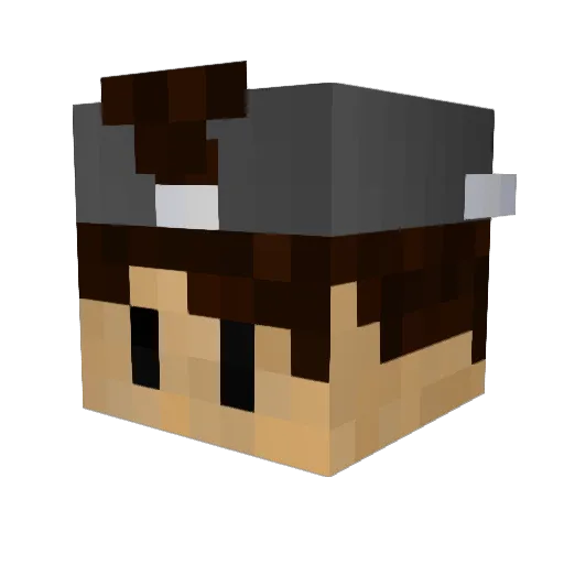 CaMeRaNz7 Minecraft avatar head, 3D render