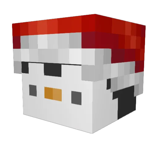 CaO_Player Minecraft avatar head, 3D render