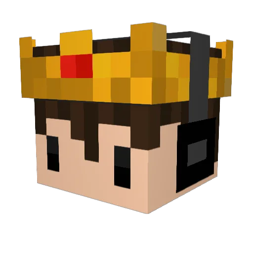 CaStyyWaStyy Minecraft avatar head, 3D render