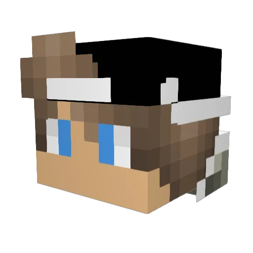 CaTerina1101 Minecraft avatar head, 3D render