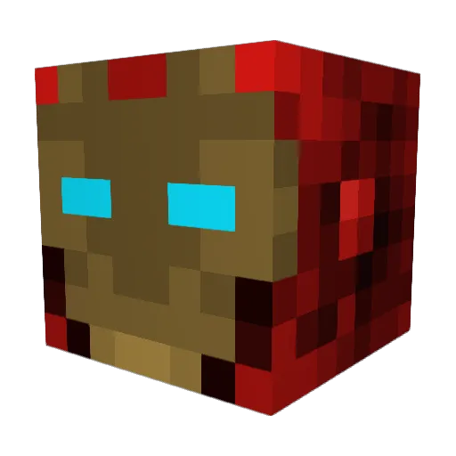 CaWaX_ Minecraft avatar head, 3D render