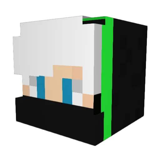 Ca_77 Minecraft avatar head, 3D render