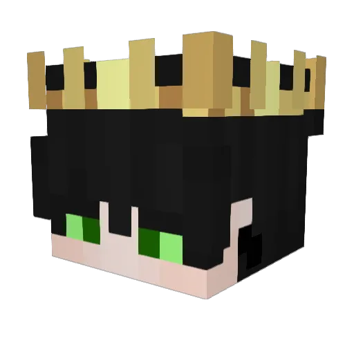 CaaaLn Minecraft avatar head, 3D render