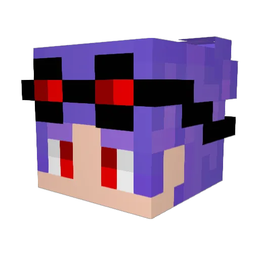 Caartieh Minecraft avatar head, 3D render