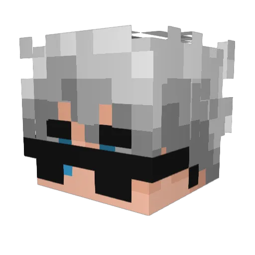 Caazin7 Minecraft avatar head, 3D render