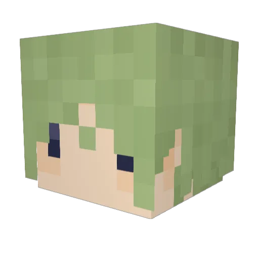 Cab831 Minecraft avatar head, 3D render