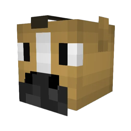 Caballo909 Minecraft avatar head, 3D render