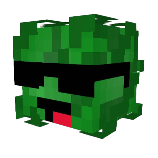 Cabbage0000 Minecraft avatar head, 3D render