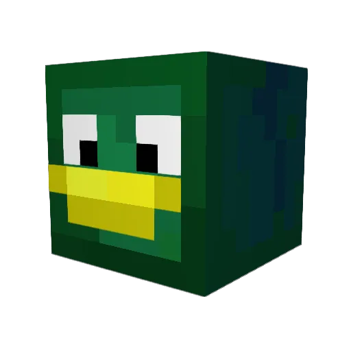 Cabbage1234567 Minecraft avatar head, 3D render