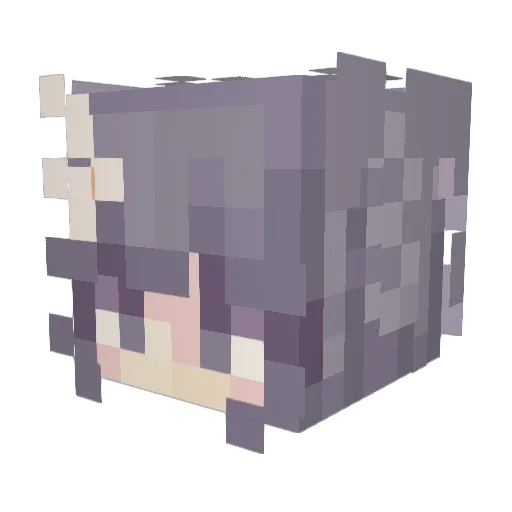 CabbageBrain Minecraft avatar head, 3D render