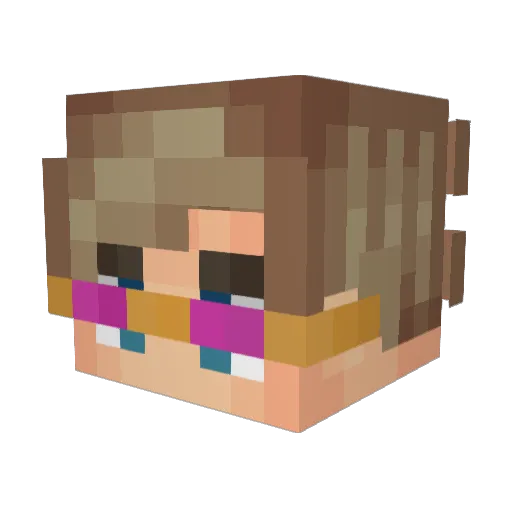 CabbageMeddow Minecraft avatar head, 3D render