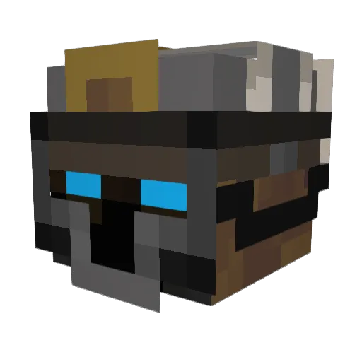 CabbageStabber Minecraft avatar head, 3D render