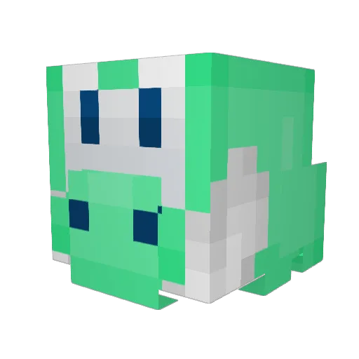 Cabbageface126 Minecraft avatar head, 3D render