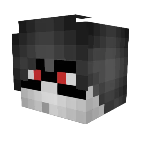 Cabbr Minecraft avatar head, 3D render
