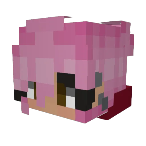Caberoni Minecraft avatar head, 3D render