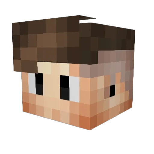 CabezaIACC Minecraft avatar head, 3D render