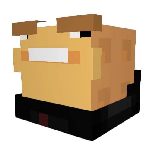 CabezadeAjo Minecraft avatar head, 3D render