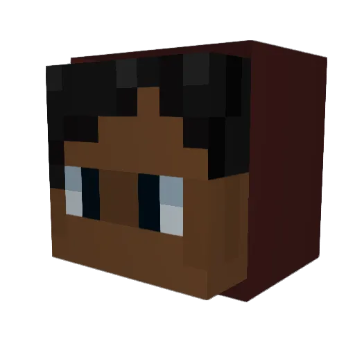 Cabia2296 Minecraft avatar head, 3D render