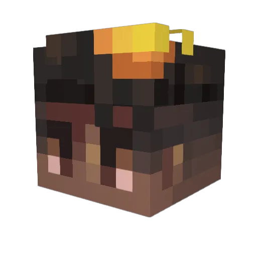 Cabin000 Minecraft avatar head, 3D render